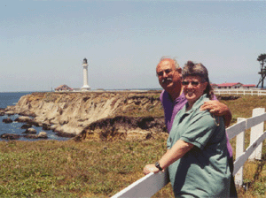 Us at Point Arena Lighthouse in California