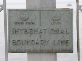 USA-Canada International Boundary Line