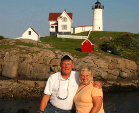 Gary and Barbara Allie at Cape Neddick