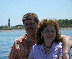 John and Karen Fulton at Middle Island