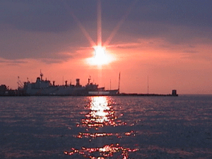 Sunset at Earle Naval Base