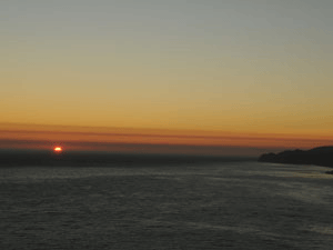 Sunset at Point Sur